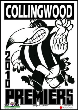 Collingwood 2010 WEG Grand Final Poster